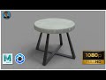 Autodesk Maya 2018//Furniture Design(DIY Outdoor Concrete Table) Speed Modeling//Episode 05//