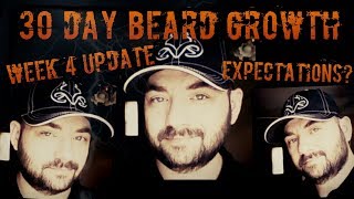 30 Day Beard Growth 4 Week Update