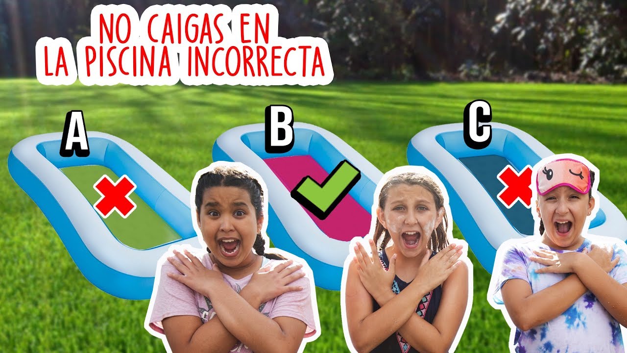 No CAIGAS en la PISCINA misteriosa INCORRECTA Reto extremo de Mimi