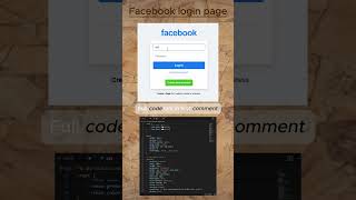 I Built Facebook in 60 Seconds! 😱 | HTML CSS Tutorial #shorts