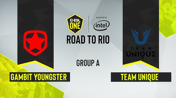 CSGO - Gambit Youngsters vs. Team Unique [Dust2] Map 1 - ESL One Road to Rio - Group A - CIS