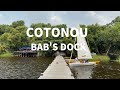 Cotonou Bab's dock--small island in the lake  benin of west africa