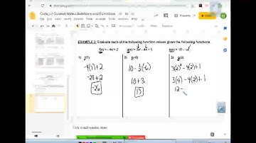 M1 Function Notation Video