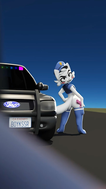Maxx’s new bumper sticker backfires :3 #animation #furry #furryart #cars #car #carlover #boykisser
