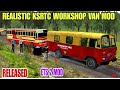 REALISTIC KSRTC WORKSHOP VAN MOD RELEASED|BUS SIMULATOR INDONESIA 4.4.1