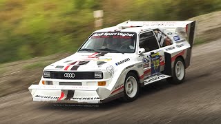 Audi Sport quattro E2 Pikes Peak at RallyLegend 2021: Accelerations & Turbo 5-Cylinder Sound!