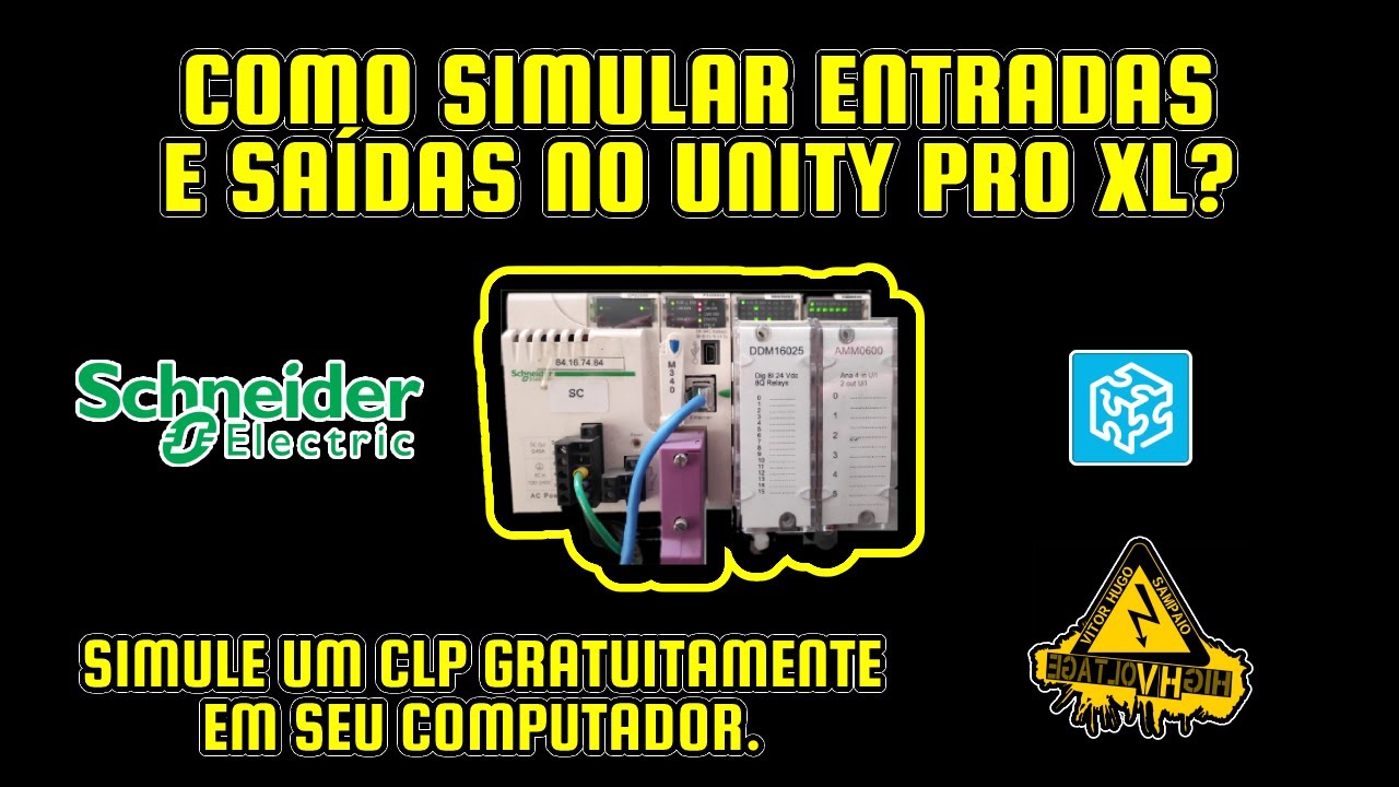 Como simular entradas e saídas no Unity Pro XL para Controlador Lógico ...