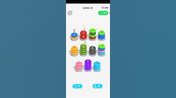 Color hoop stack:sort puzzle Level 73