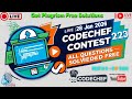 CodeChef Contest 223 – All Coding Solutions |  28 Jan 2026 | Rated for All