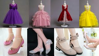 أروع تنسيقات فساتين مع أحذية/موديلات فساتين فخمة للعيد والمناسبات/أحذية 💯/dress  and Shoes for kids