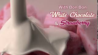 Bon Bon - Strawberry Ice Cream coated with White Chocolate