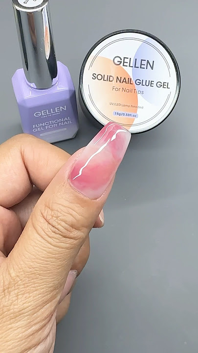 Nail Tutorial | How to Use Solid Nail Glue and Blooming Gel #gellen #nails #nailart #naildesign