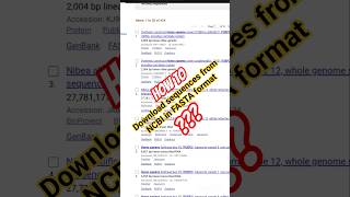 How to download sequences from NCBI in FASTA format