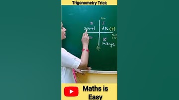 Trigonometry Trick /Quadrant Rule of Trigonometry/Trigonometric Functions #shorts #jeemaths #class11