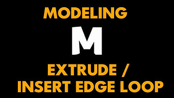 Maya Modeling Tutorial - Extrude / Insert Edge Loop