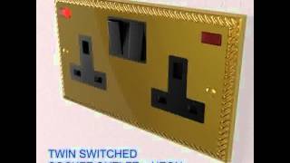 3D Model of UK Electrical Switch & Socket Pack - Georgian Rope Review
