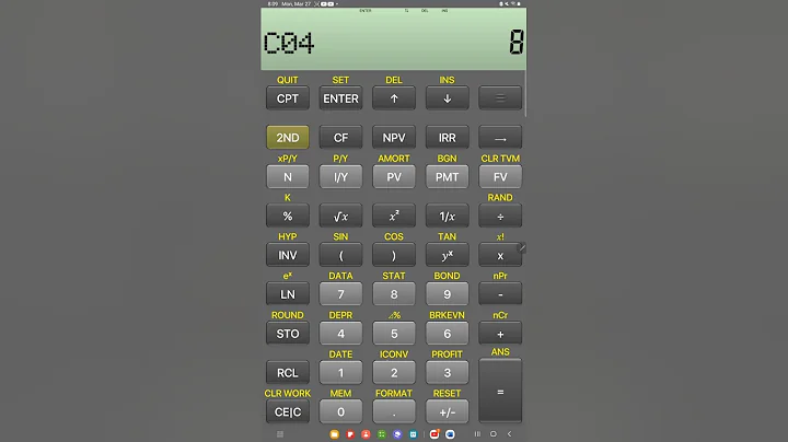 Multiple cash flows and NPV