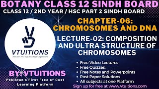 Composition and Ultra structure of Chromosomes | Chp-06: Chromosomes and DNA | BotanyXII Sindh Board