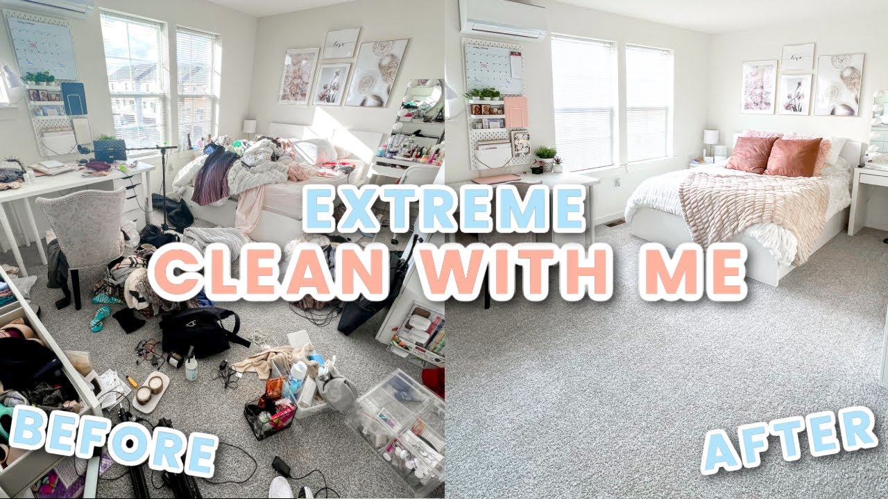 Clean With Me // Extreme Cleaning Motivation and Organization Hacks ...