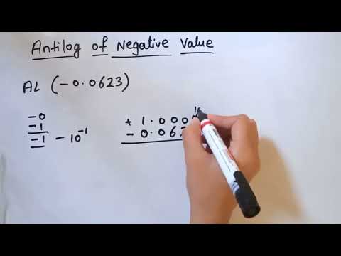 Calculate Antilog of