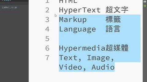 2019010603 HTML介紹，以及基礎標籤html、head、body