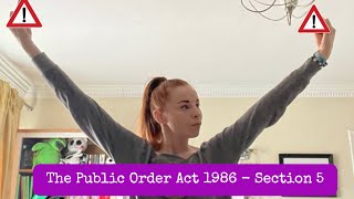 Public Order Act 1986 - section 5