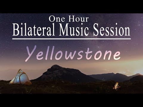 Yellowstone 🎧 Elk, Campfire Sound with Calm Bilateral Music for Anxiety, PTSD, Stress, Deep Sleep