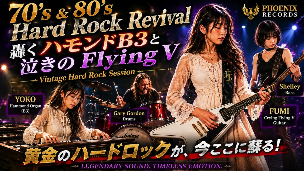 70's & 80's Hard Rock Revival｜轟くハモンドB3と泣きのFlying V