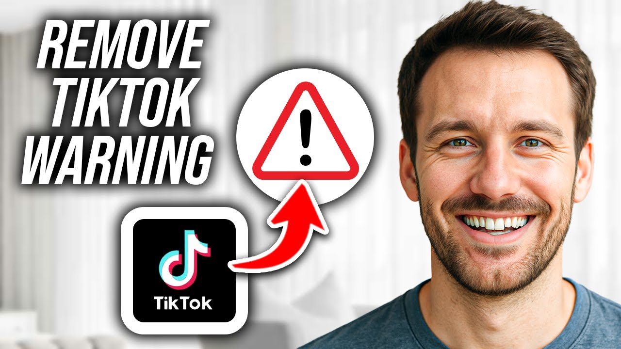 How To Remove Account Warning On Tiktok - YouTube