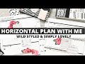 PLAN WITH ME | HORIZONTAL HAPPY PLANNER | Wild Styled & Simply Lovely