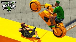 GTA V Online: PARKOUR vs MOTO TRON - FUI ESMAGADO!!! ÉPICO GTA V Online: PARKOUR vs MOTO TRON - FUI ESMAGADO!!! ÉPICO