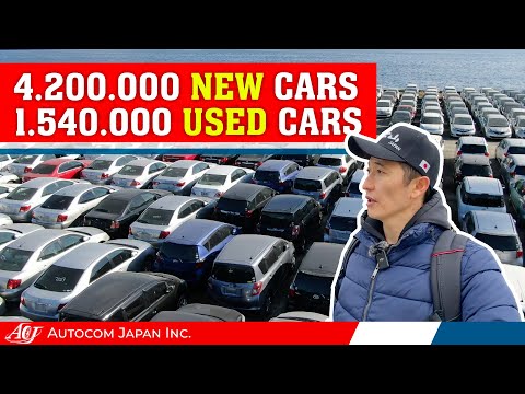 How many NEW and USED cars Japan exported in 2023?