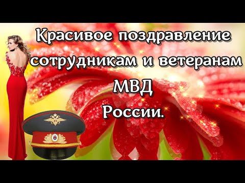 Поздравление с Днём сотрудника органов внутренних дел I видео поздравления МВД России