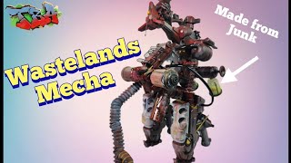 How to build a mech from junk.  Wastelands Mech @TerrainbyAaron