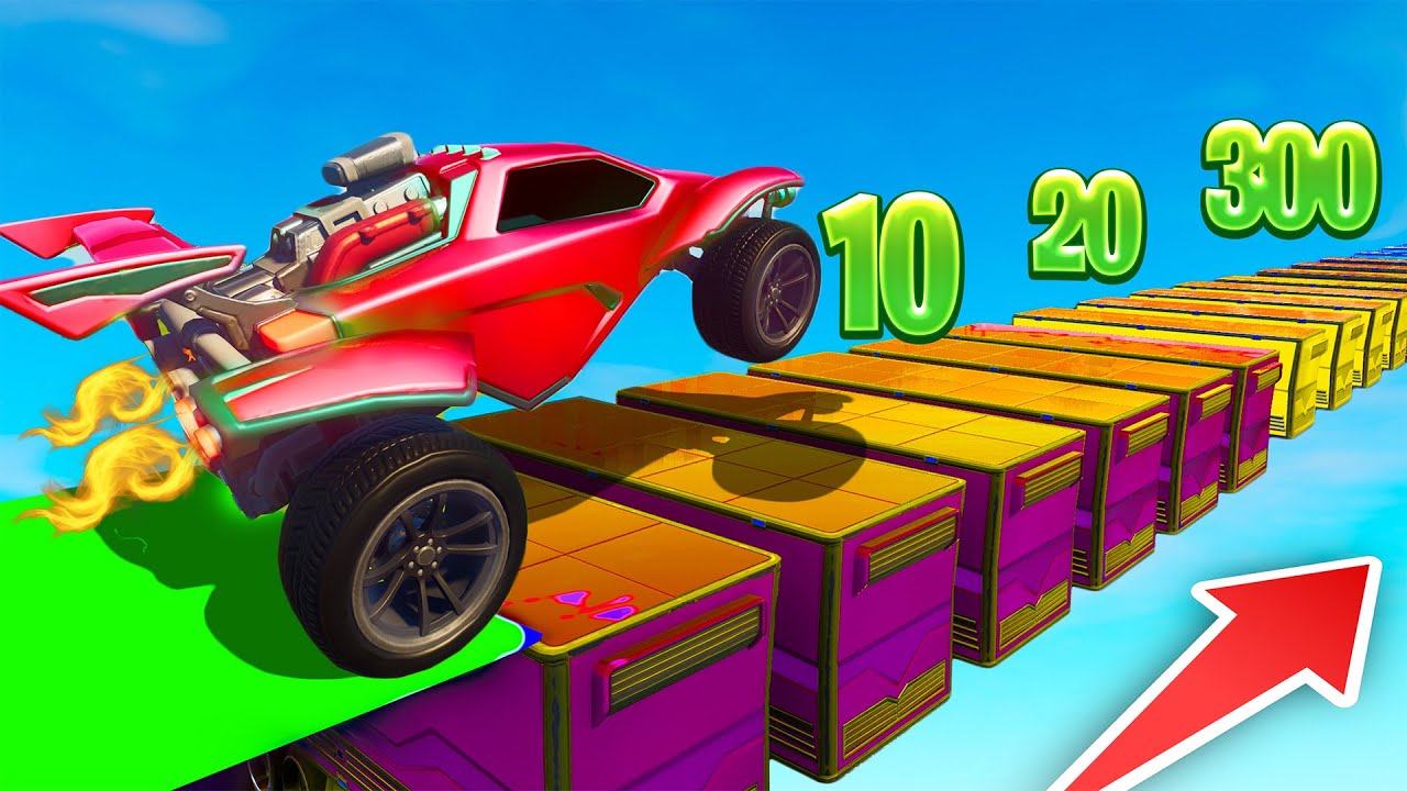 Der *NEUE* 40 LEVEL ROCKET LEAGUE AUTO Deathrun in Fortnite mit @Odumanpique  & @KPCalle 1