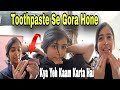 I Tried Toothpaste for Whitening My Skin | See the Result! | Rabia Simple Vlog