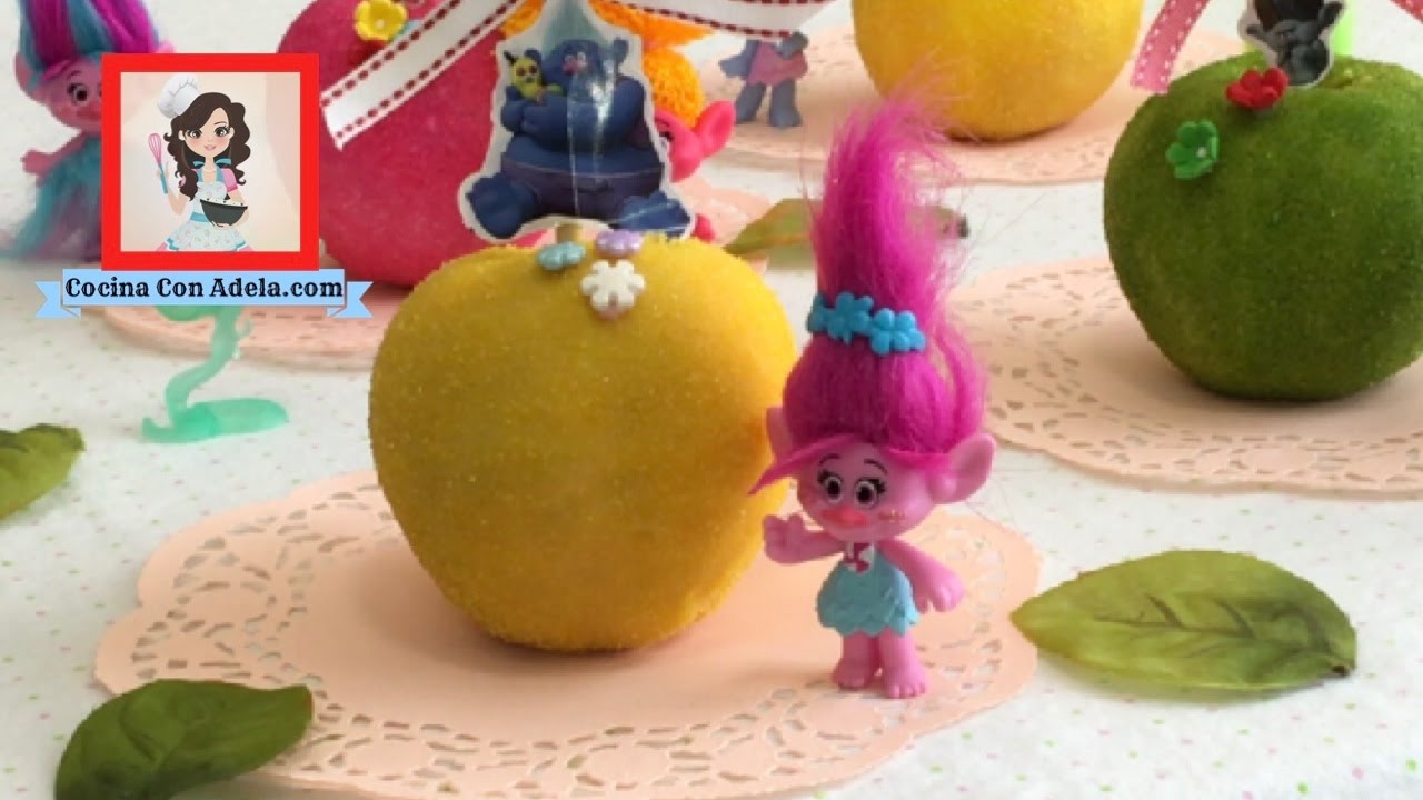 Manzanas con chocolate