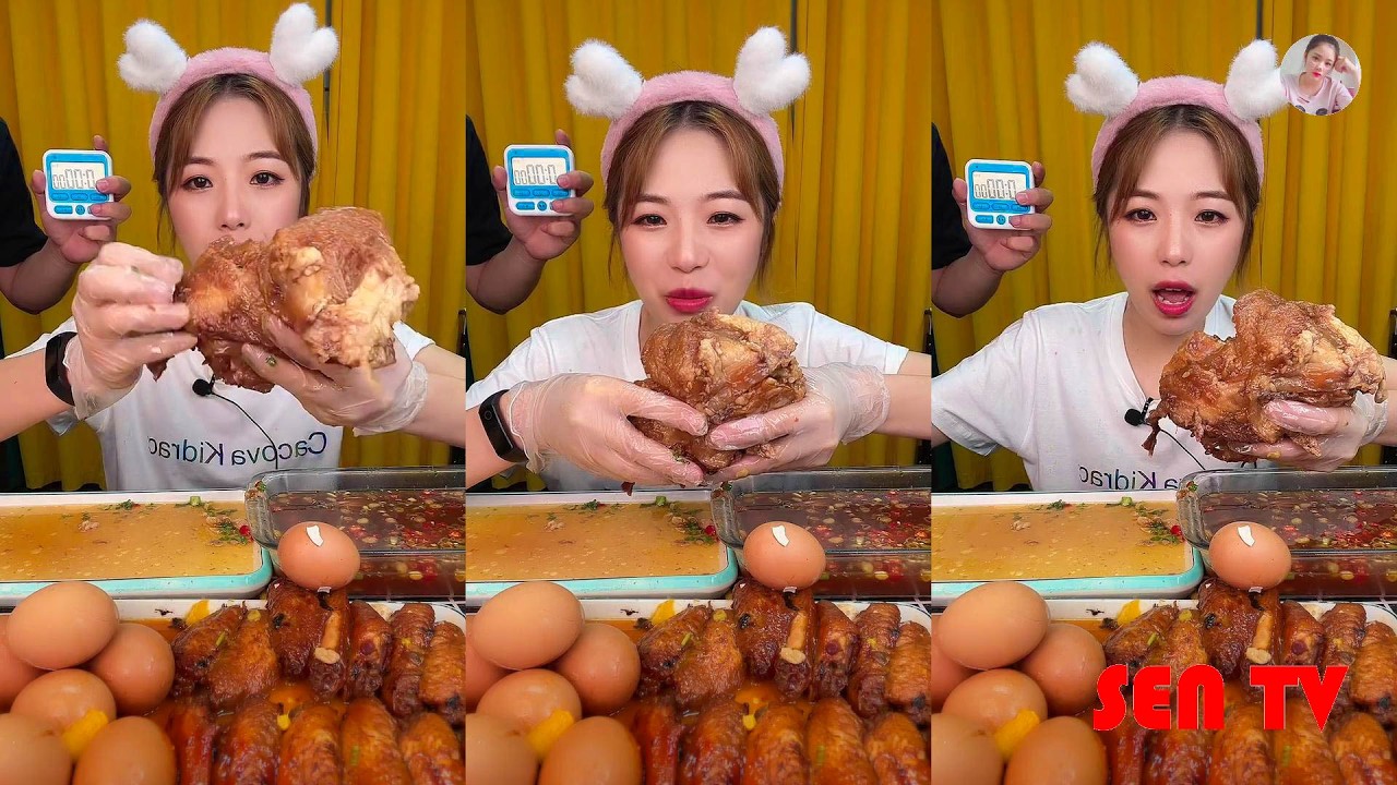 【SENTV MUKBANG】ASMR MUKBANG 。 XIAOYU MUKBANG。먹방 샤오위。160721。8