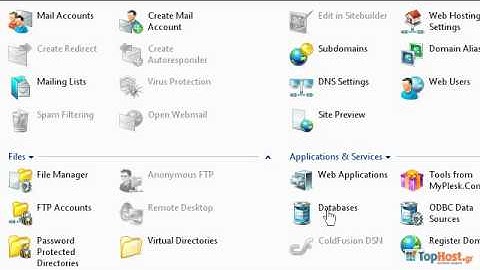 Plesk 9: Δημιουργία MySQL / MSSQL βάσεων δεδομένων