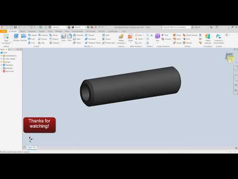 How to design a piston wrist pin in Autodesk Inventor Pro