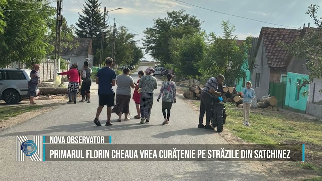 Primarul Florin Cheaua vrea curățenie pe străzile din Satchinez 