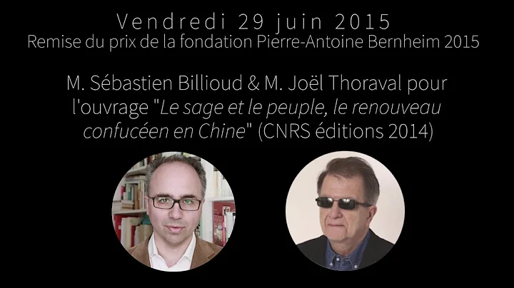Remise du prix de la Fondation  Les amis de Pierre...
