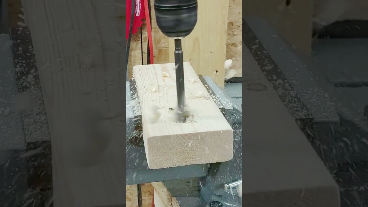Drill Large Holes in Wood (Spade Bit) 