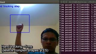 Robust hand detection and tracking on a personal computer