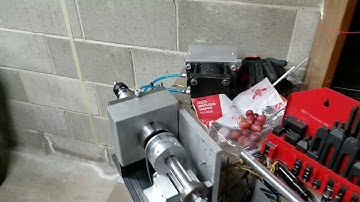 G0704 CNC - Spindle test run and first chips!