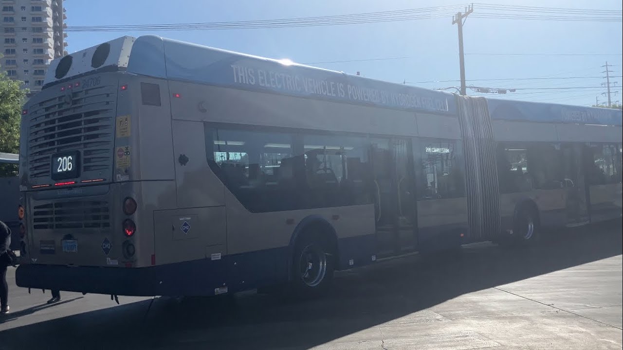 RTCSNV Las Vegas - Onboard: 2024 NFI XHE60 #24706 on route 206 East Charleston