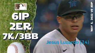 Jesús Luzardo (24) | May 5, 2022 | MLB highlights