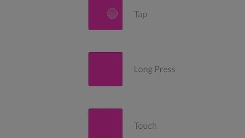 Principle for Mac: Tap, Long Press and Touch Events