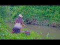 Best Video Hook Fishing. Beautiful Girl Fishing Big Tilapia with Traditional Hook