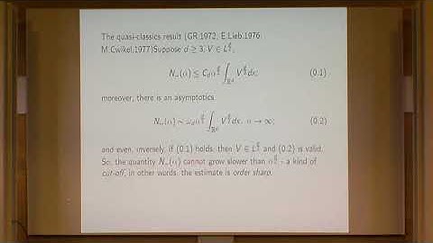 Grigori Rozenblum | Eigenvalues of the Schroedinger operator on infinite combinatorial and quantum g